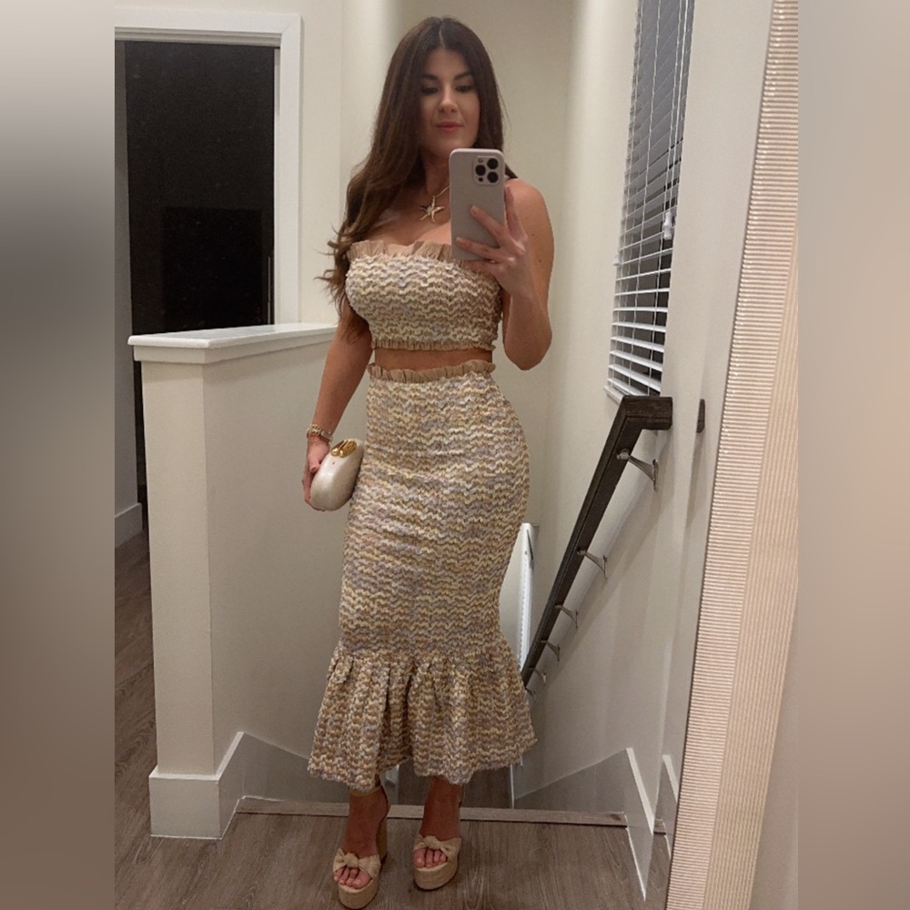 Mermaid dress two piece sets